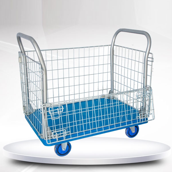 手推車-藍色圍欄手推（tuī）車