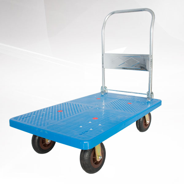 藍色單層平（píng）板車