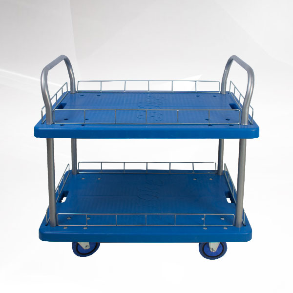 平板（bǎn）車-藍色多層平板車